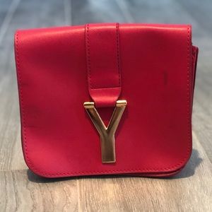 Hot Pink YSL Clutch Purse
